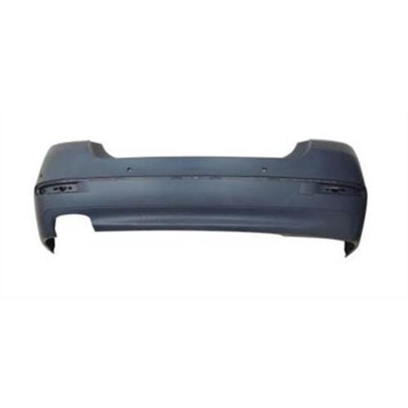BMW 5 Series Saloon 2013-2017 Rear Bumper With Sensor Holes Double Exhaust Luxury & Modern Models Primed