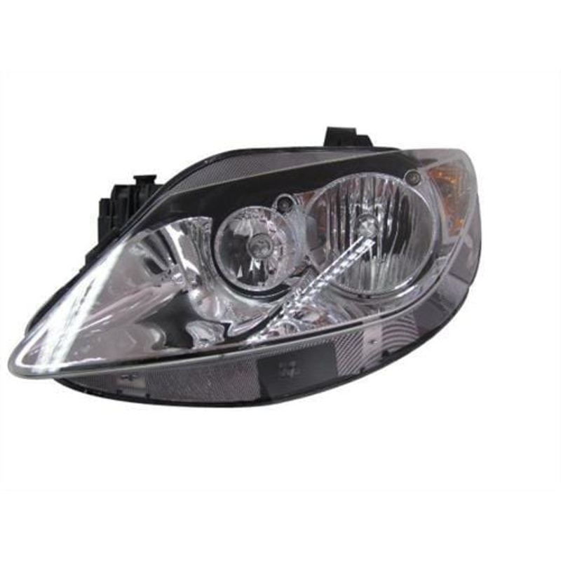 Seat Ibiza Estate 2010-2012 Headlamp Twin Reflector Type Chrome Passenger Side L