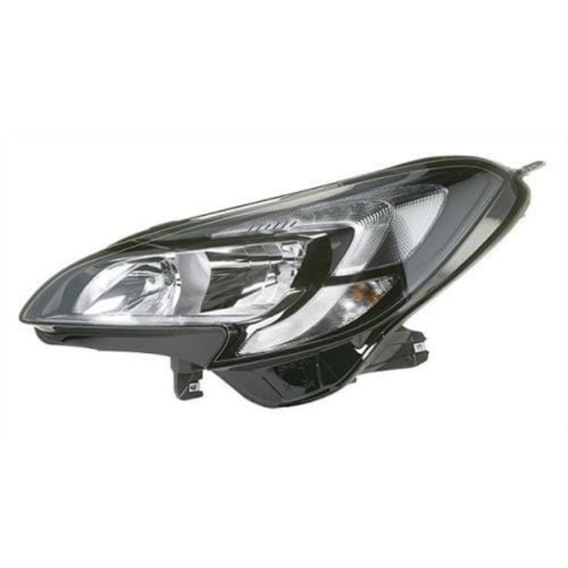 Vauxhall Corsa E 3 Door Hatchback 2015-2020 Headlamp Halogen Version With LED Daytime Lamp Passenger Side L