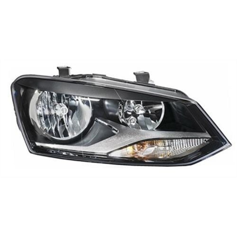 Volkswagen Polo 3 Door Hatchback 2014-2017 Headlamp Halogen (Round Bezel Type) Driver Side R