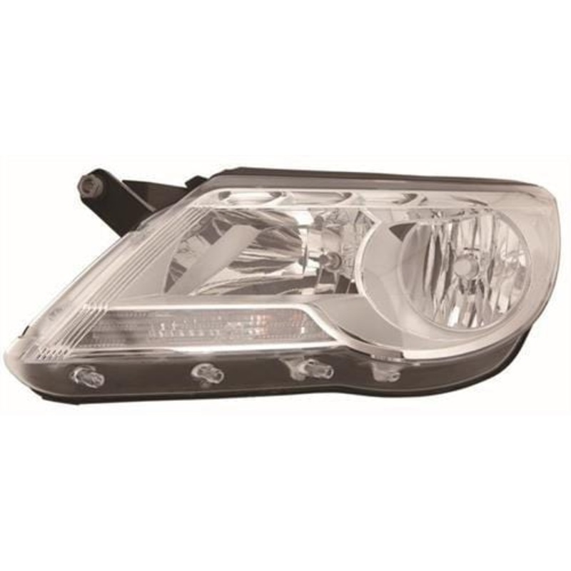 Volkswagen Tiguan Estate 2008-2011 Headlamp Halogen Version Passenger Side L