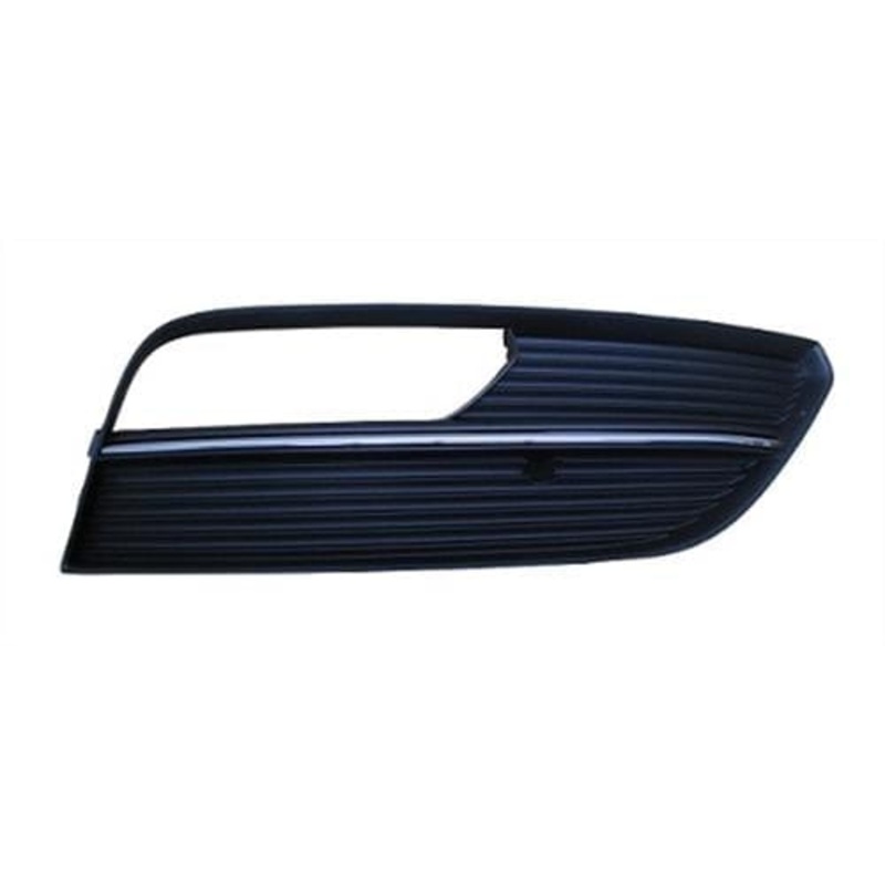 Audi A3 3 Door Hatchback 2012-2016 Front Bumper Grille With Chrome Trim Outer Section With Lamp Hole Driver Side R