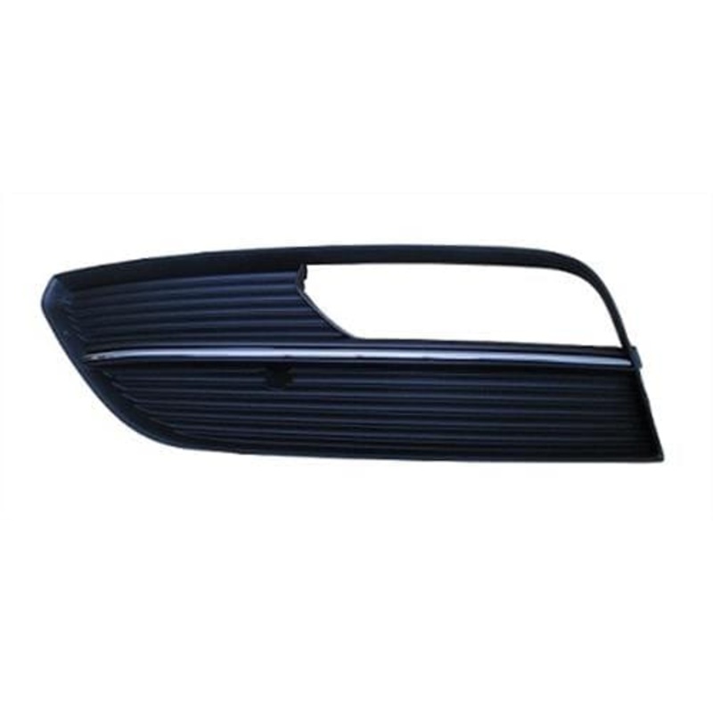 Audi A3 3 Door Hatchback 2012-2016 Front Bumper Grille With Chrome Trim Outer Section With Lamp Hole Passenger Side L