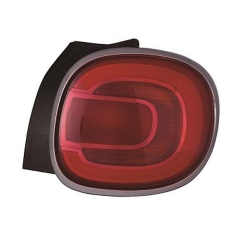 Fiat 500L MPV 2013-2017 Rear Lamp Not LED Type Chrome Surround Driver Side R