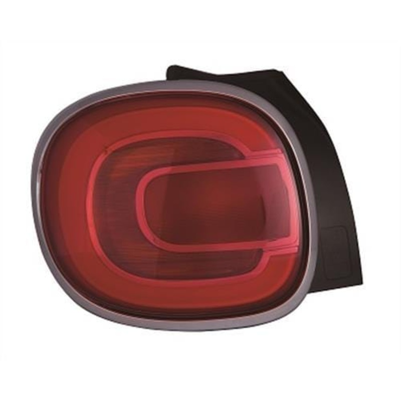Fiat 500L MPV 2017-2022 Rear Lamp Not LED Type Chrome Surround Passenger Side L