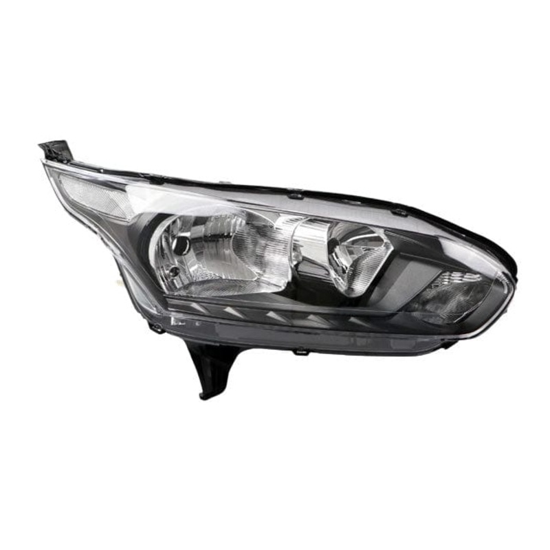 Ford Transit Connect Van 2014-2018 Headlamp With Clear Indicator Black Driver Side R