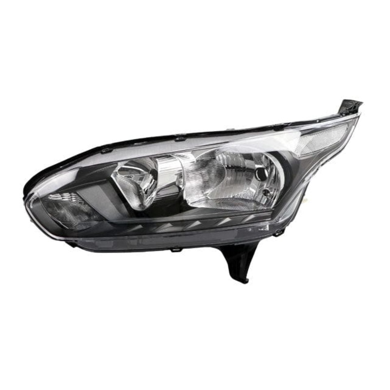 Ford Transit Connect Van 2014-2018 Headlamp With Clear Indicator Black Passenger Side L