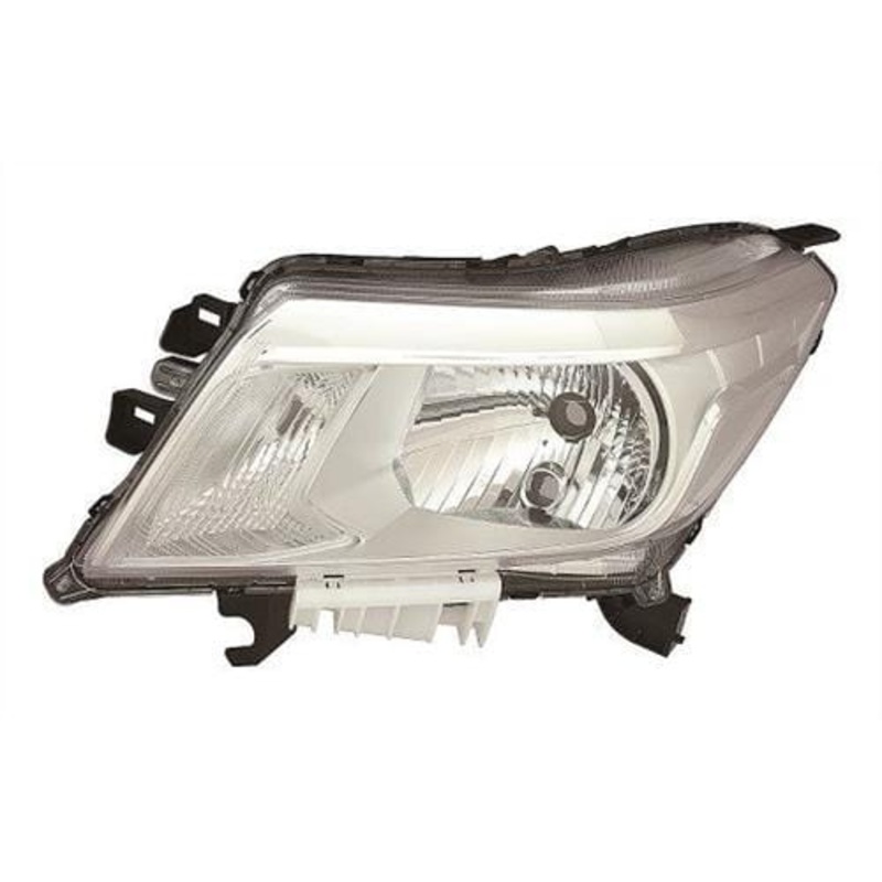Nissan Navara Pickup 2016-2022 Headlamp Halogen Version Chrome Passenger Side L