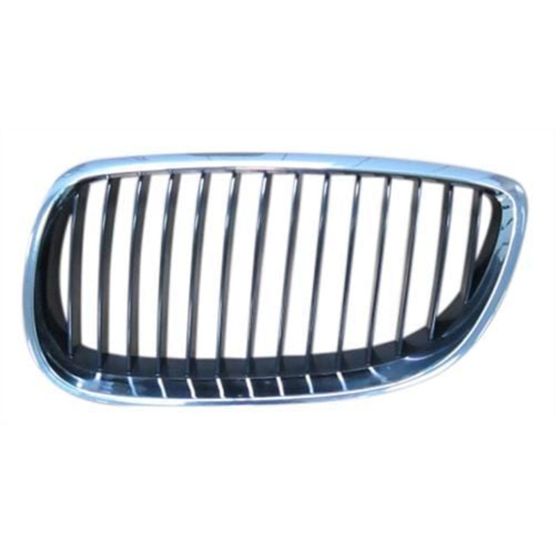 BMW 3 Series Cabriolet 2006-2010 Front Grille Black Slats Chrome Surround Passenger Side L