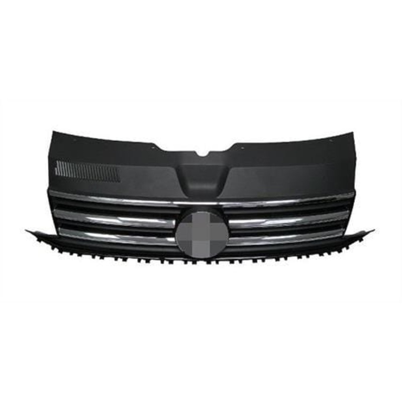 Volkswagen Transporter Van T6 2015-2020 Front Grille With 5 Piece Chrome Trim Set