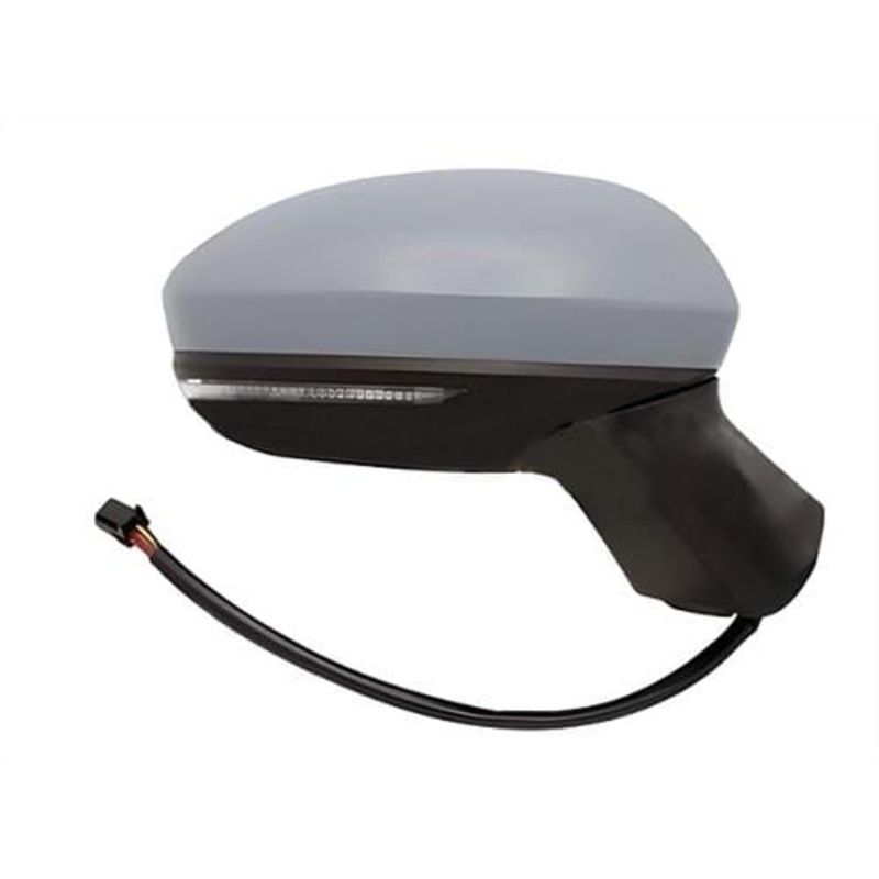 Renault Clio 5 Door Hatchback 2019-2023 Door Mirror Electric Heated Power Fold For Models With No Blind Spot System Primed Driver Side R