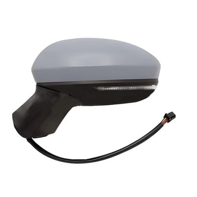 Renault Clio 5 Door Hatchback 2019-2023 Door Mirror Electric Heated Power Fold For Models With No Blind Spot System Primed Passenger Side L