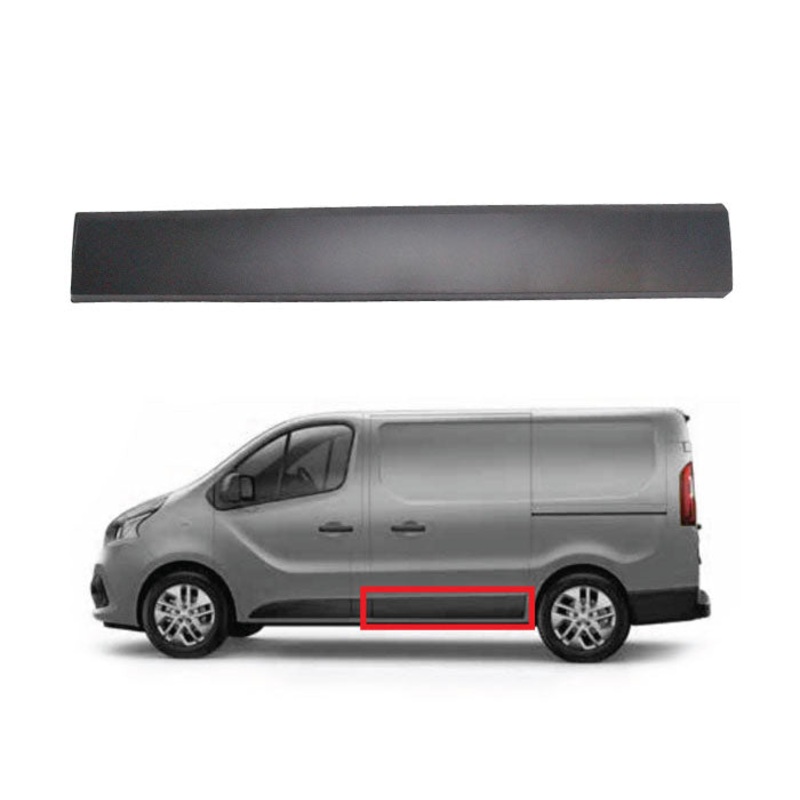 Renault Trafic Van 2019-2022 Side Panel Trim Sliding Door Section Passenger Side L – Textured