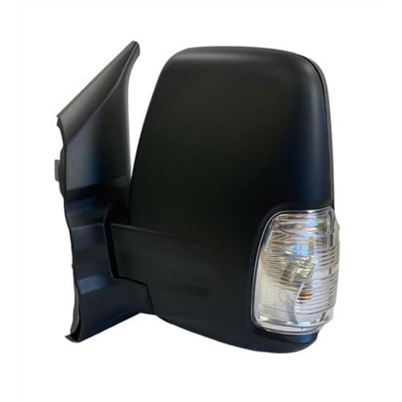Ford Transit Van 2019- MK9 Door Mirror Electric Heated Short Arm 5W Indicator Bulb Fittings With Black Cover Passenger Side L