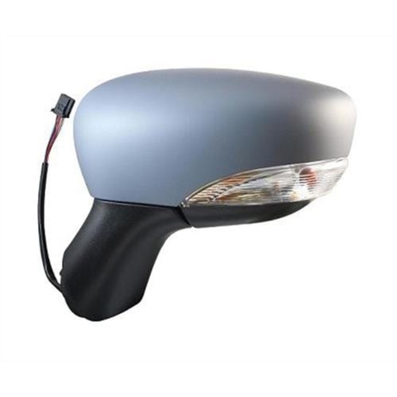 Renault Captur Hatchback 2013-2017 Door Mirror Electric Heated Manual Fold With Primed Cover Passenger Side L