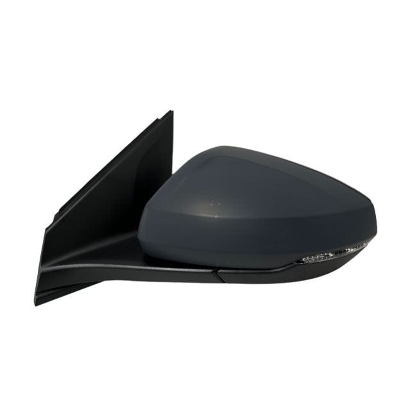 Volkswagen Polo 5 Door Hatchback 2021- Door Mirror Electric Heated Power Fold For Models With Blind Spot Assist System With Primed Cover Driver Side R
