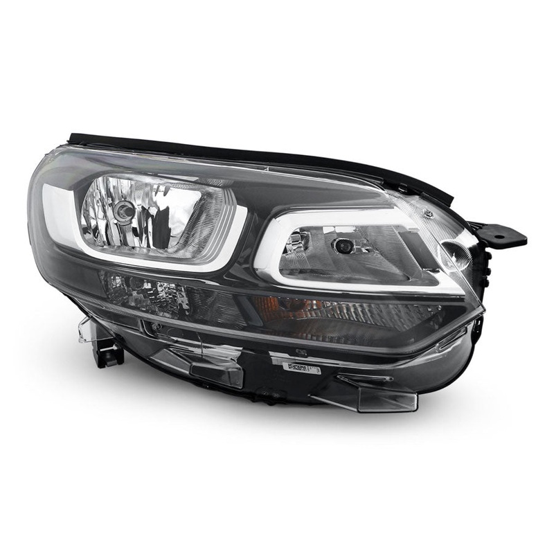 Citroen Dispatch Van 2016-2024 Headlamp Halogen Type Black Driver Side R