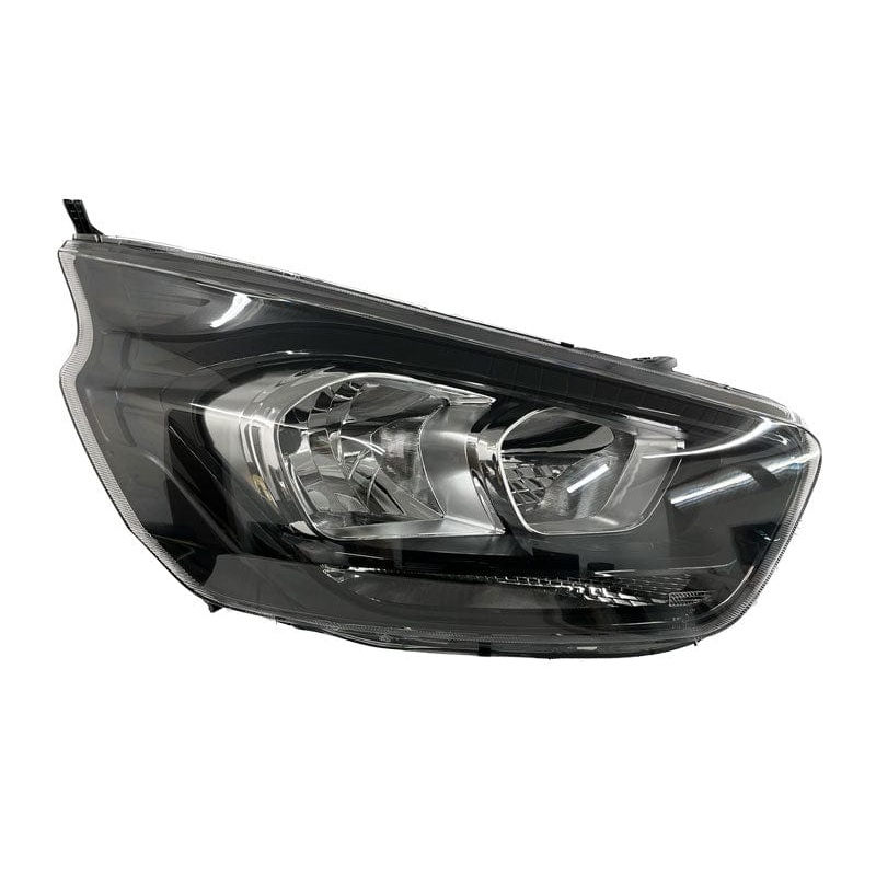 Ford Transit Custom Van 2018-2024 Headlamp With No Projector Lamp With Halogen Daytime Running Lamp Black Driver Side R