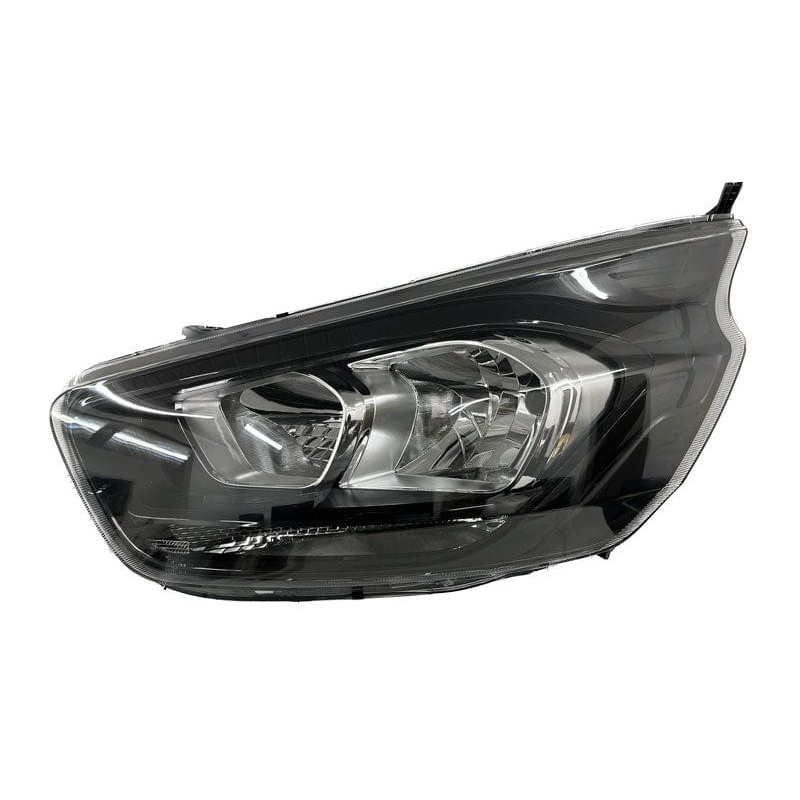 Ford Transit Custom Van 2018-2024 Headlamp With No Projector Lamp With Halogen Daytime Running Lamp Black Passenger Side L