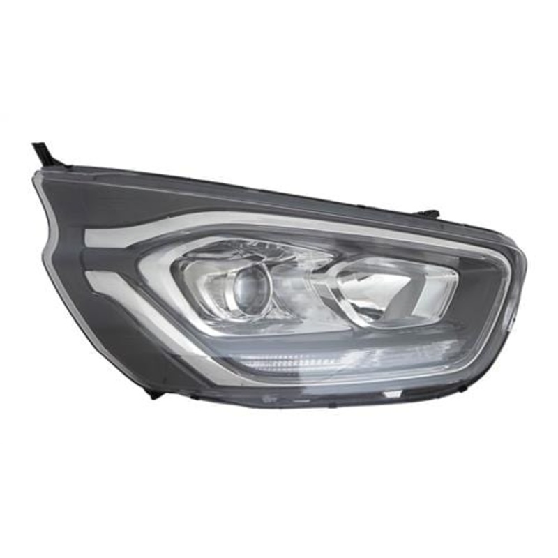 Ford Transit Custom Van 2018-2024 Headlamp With Projector Lamp With LED Daytime Running Lamp Black Driver Side R