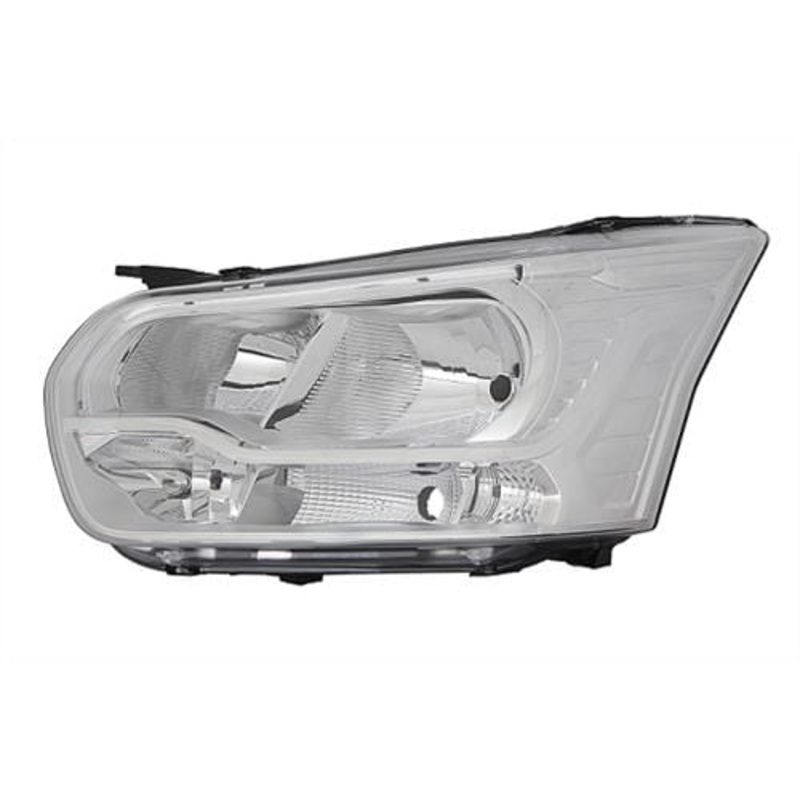 Ford Transit Van 2019- MK9 Headlamp Halogen Type With LED Daytime Running Lamps Chrome Passenger Side L