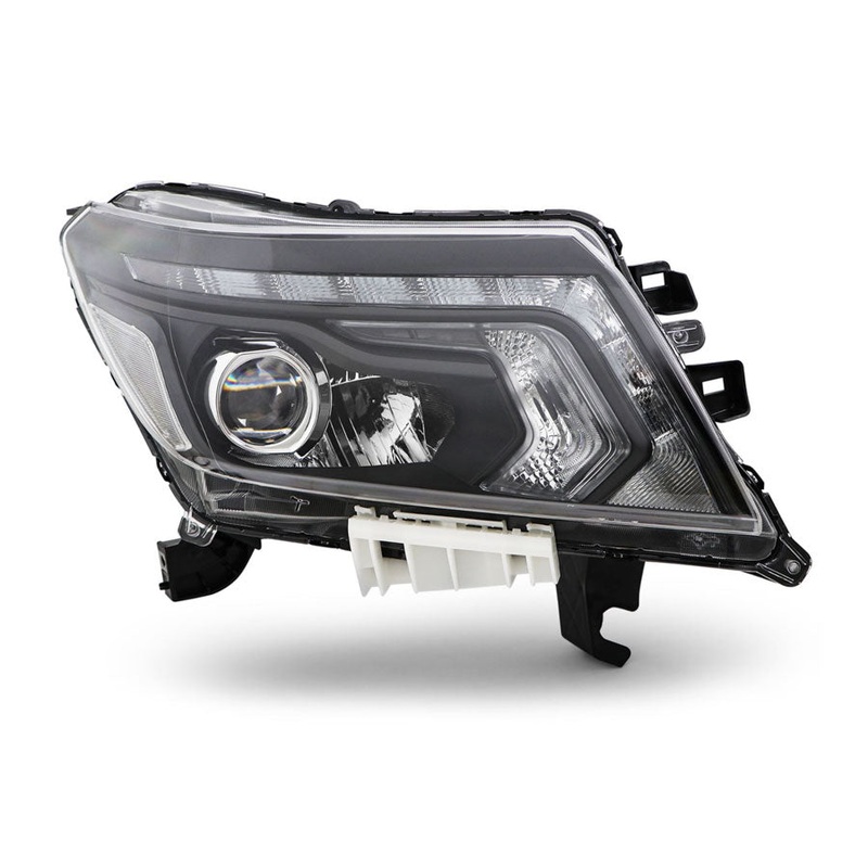 Nissan Navara Pickup 2016-2022 Headlamp LED Type Black Driver Side R