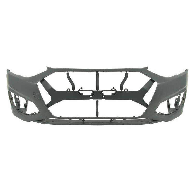 Audi A4 Estate 2019- Front Bumper With Templates to Drill Wash Jet Holes and 4 Sensor Holes (Standard Models) Primed