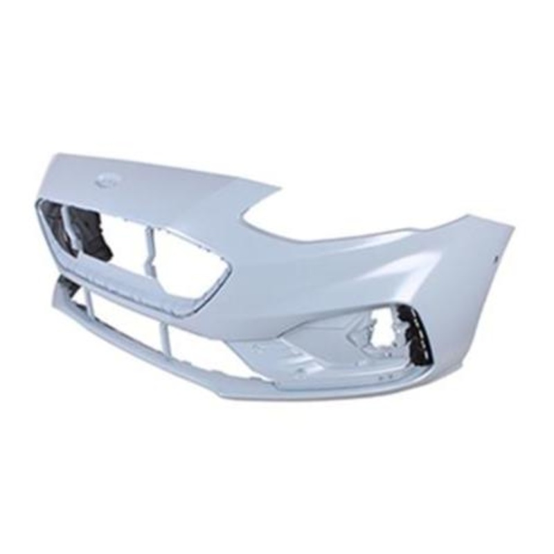 Ford Focus 5 Door Hatchback 2018-2022 Front Bumper With Templates to Drill Wash Jet Holes For Models With Automated Parking With Sensor Holes (ST-Line Models) Primed
