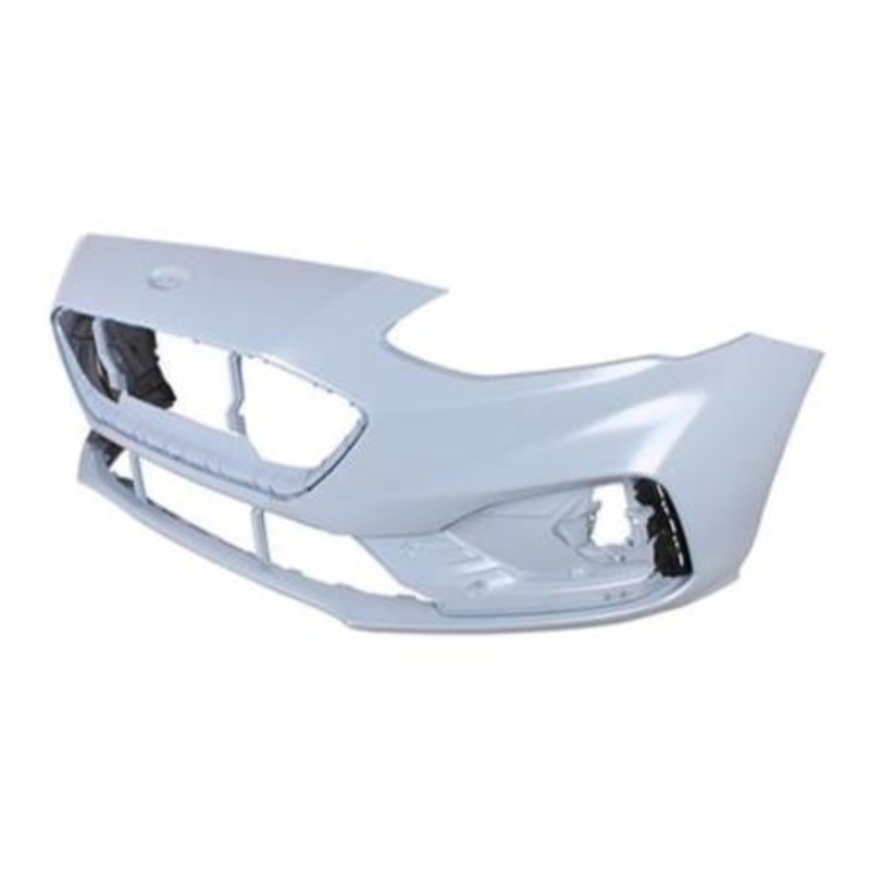 Ford Focus 5 Door Hatchback 2018-2022 Front Bumper With Templates to Drill Wash Jet Holes For Models Without Automated Parking No Sensor Holes (ST-Line Models) Primed