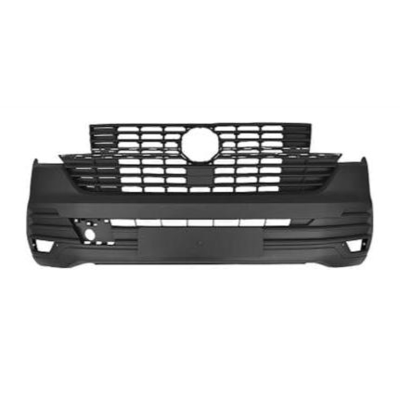 Volkswagen Caravelle MPV 2020-2022 Front Bumper Front Bumper No Sensor Holes (With Template To Drill Sensors) Textured