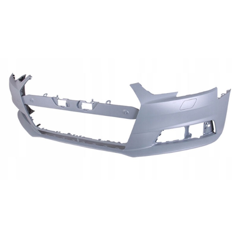 Audi A4 Saloon 2015-2018 Front Bumper With Wash Jet Holes With Templates to Drill 4 Sensor Holes and 2 Park Assist Holes (SE & Sport Models Only) Primed