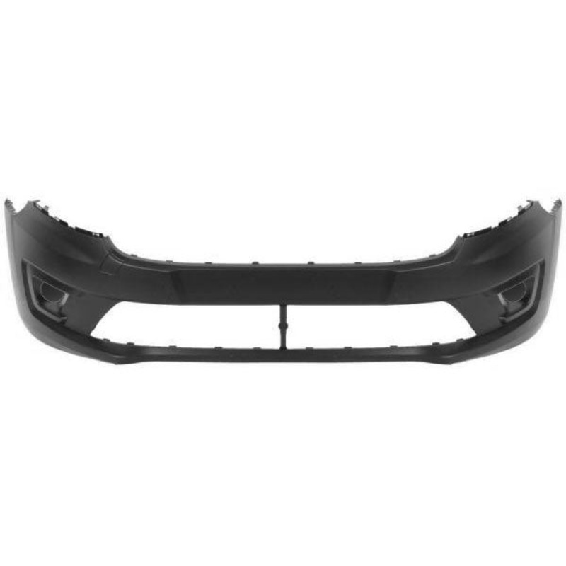 Ford Transit Connect Van 2018-2024 Front Bumper No Sensor Holes No Lamp Holes (With Templates to Drill Sensors and Blind Spot Holes) Textured