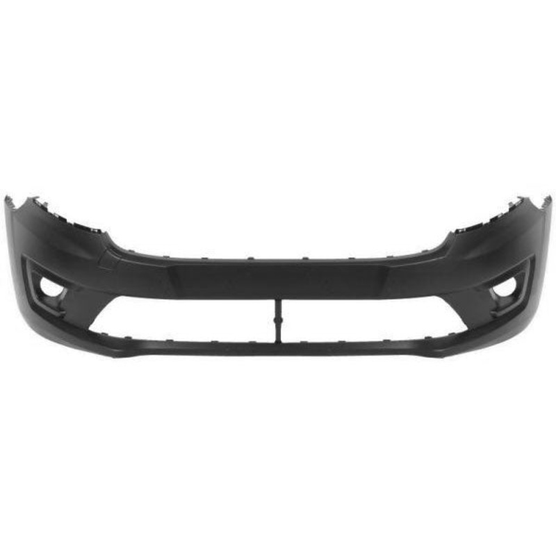 Ford Transit Connect Van 2018-2024 Front Bumper No Sensor Holes With Lamp Holes (With Templates to Drill Sensors and Blind Spot Holes) Primed