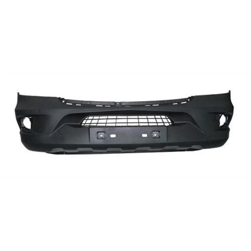 Mercedes Sprinter Van 2013-2018 Front Bumper With Lamp Holes No Wash Jet Holes With Templates to Drill 6 Sensor Holes Textured