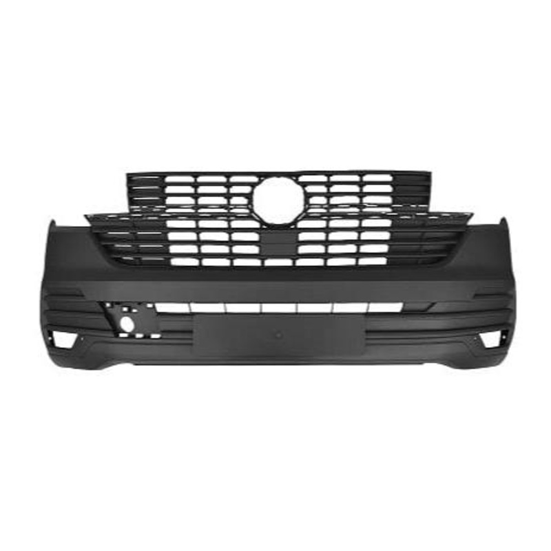 Volkswagen Transporter T6.1 Van 2020-2023 Front Bumper No Sensor Holes (With Template To Drill Sensors) Textured