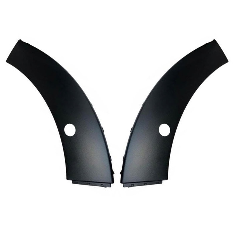 Citroen C3 5 Door Hatchback 2020- Front Bumper Trim Wheel Arch Section With Sensor Hole Textured – 2 Piece Set