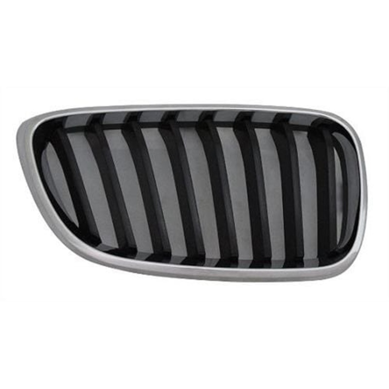 BMW 2 Series Cabriolet 2017-2021 Front Grille Black Slats With Chrome Surround (Sport Models) Driver Side R