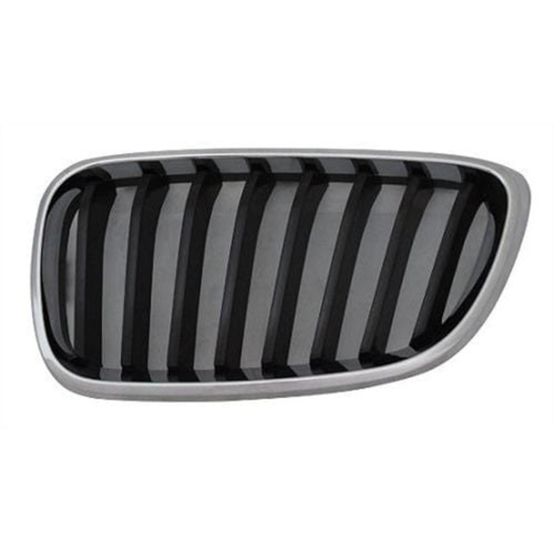 BMW 2 Series Coupe 2014-2017 Front Grille Black Slats With Chrome Surround (Sport Models) Passenger Side L