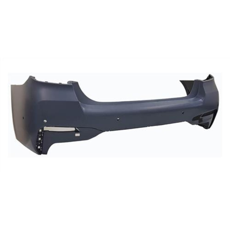 BMW 5 Series Saloon 2020-2023 Rear Bumper With Sensor Holes With Park Assist Holes (M-Sport Models) Primed