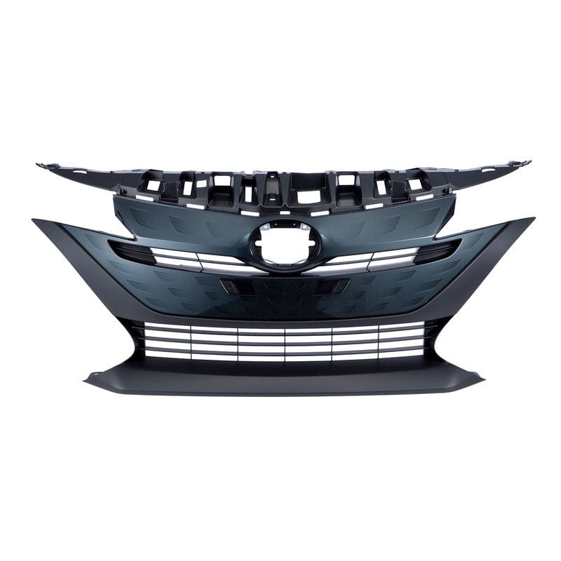 Toyota Prius Hatchback 2016-2019 Front Grille No Sensor Holes (PHEV Plug-In Hybrid Models) Black