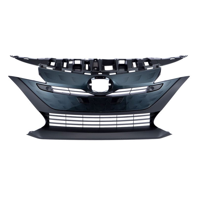 Toyota Prius Hatchback 2016-2019 Front Grille With Sensor Holes (PHEV Plug-In Hybrid Models) Black