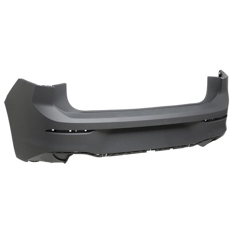 Volkswagen Golf 5 Door Hatchback 2020-2024 Rear Bumper No Sensor Holes No Park Assist Holes With Template To Drill Holes (Active & Life & Style Models) Primed