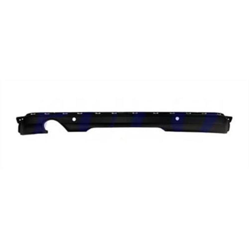 Renault Clio 5 Door Hatchback 2019-2023 Rear Bumper Spoiler With Sensor Holes Type With No Chrome Trim Black
