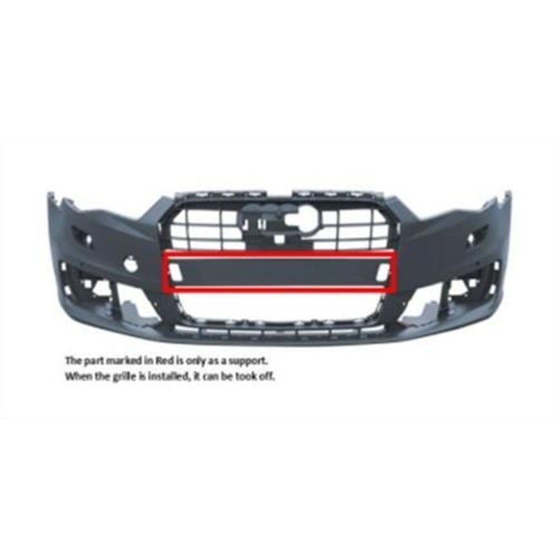 Audi A6 Saloon 2014-2018 Front Bumper With Wash Jet Holes (Not S-Line Models) – Primed