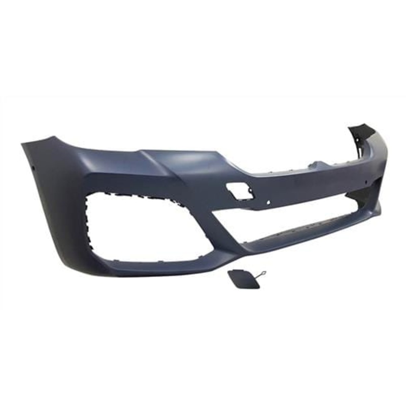 BMW 5 Series Estate 2020-2023 Front Bumper No Wash Jet Holes With Sensor Holes (M-Sport Models) – Primed