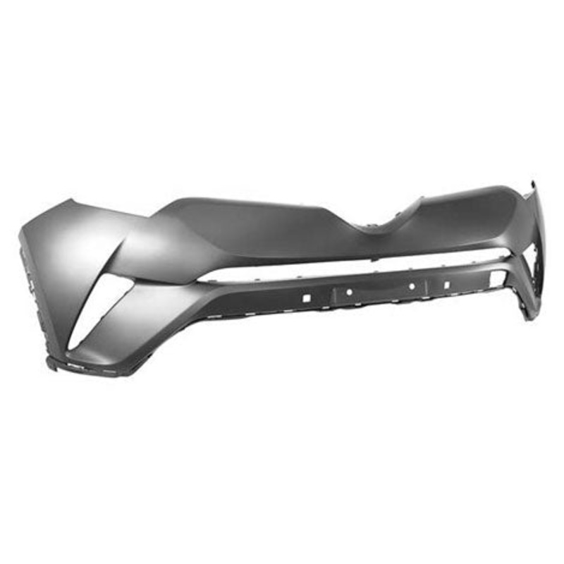 Toyota C-HR Hatchback 2016-2019 Front Bumper No Sensor Holes No Wash Jet Holes (With Templates To Drill Wash Jet Holes And Sensor Holes) Primed