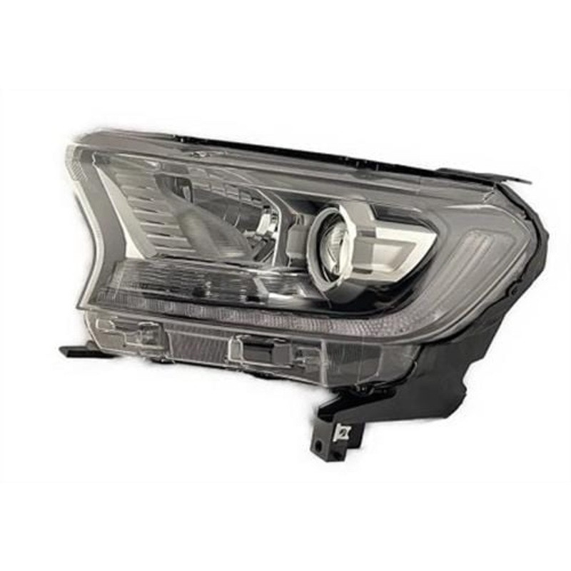 Ford Ranger Pickup 2019-2023 Headlamp Xenon With LED Daytime Running Lamp Black Passenger Side L