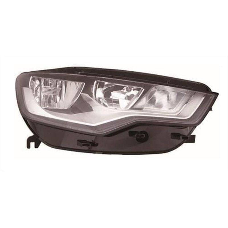 Audi A6 Saloon 2011-2014 Headlamp Halogen Type Chrome Driver Side R