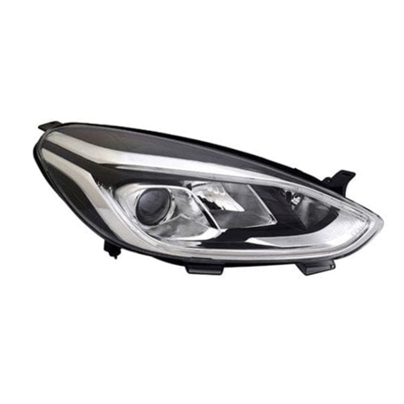 Ford Fiesta 3 Door Hatchback 2017-2022 Headlamp Halogen Type With LED Daytime Running Lamp Driver Side R