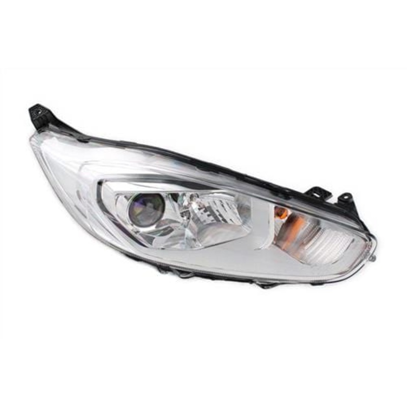 Ford Fiesta 5 Door Hatchback 2013-2017 MK7.5 Headlamp Halogen With Halogen Daytime Running Lamp Chrome Type Driver Side R